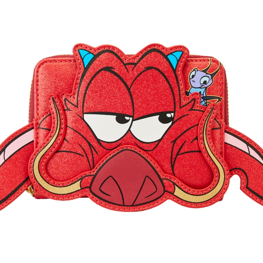 Loungefly Mulan Mushu Glitter Wallet 25th Anniversary Disney